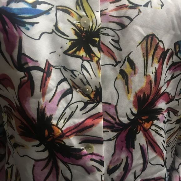 Catherine Malandrino Floral Bell Sleeve Blouse - Picture 7 of 8